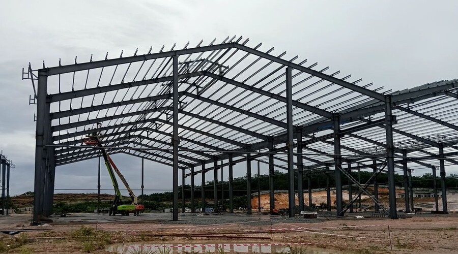 BRD build a steel structure for Yuan Zheng Da Company in negeri sembilan (1)